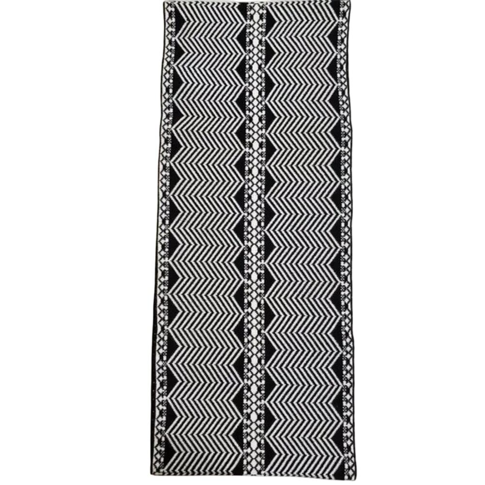Notations Black White Infinity Scarf Chevron Print Women One Size Soft Loop